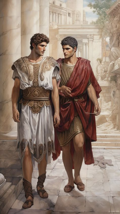 Ancient Greece Fashion Men, Ancient Roman Aesthetic, Ancient Greek Soldier, Ancient Rome Clothing, Ancient Roman Clothing, Ancient Greek Warrior, Gravitational Force, Ancient Greek Clothing, Roman Clothing