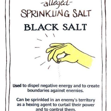 Witches Salt, Hoodoo Conjure, Black Magick, Wiccan Witch, Black Salt, Witchcraft Supplies, Witch Spell, Vastu Shastra, Protection Spells