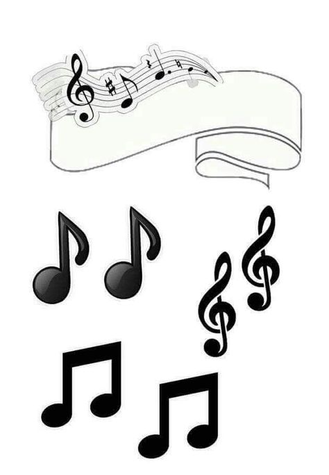 Music in Black and White Free Printable Quinceanera Cake Toppers. Music Cake Topper Printable, Music Cake Topper, Tex Mex Party, Bolo Musical, Printable Topper, Music Themed Cakes, Cake Printable, Beatles Party, Music Cakes