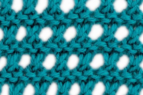 Eyelet Lace Pattern, Knit For Beginners, Eyelet Stitch, Crochet Market, Simply Knitting, Knit Stitches, Crochet Market Bag, Knit Stitch Patterns, Eyelet Lace