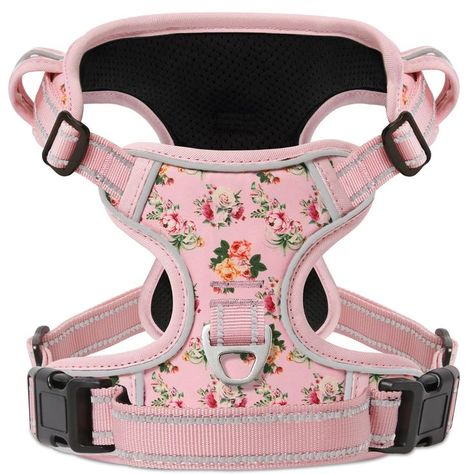 Timos No Pull Dog Harness,Reflective Oxford Adjustable No Choke Puppy Harness with Front & Back 2 Metal Leash Attachments, Soft Padded Outdoor Vest Harnesses with Easy Control Handle for Small Medium Large Dogs No Pull Dog Harness, Logo Face, Puppy Harness, Dog Vest Harness, Dog Skin, Dog Safety, Dog Vest, Pet Harness, Dog Wear