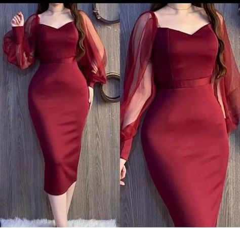 Hot Dresses Tight Classy, Fancy Jumpsuit, Fancy Short Dresses, Long Sleeve Chiffon Dress, Girls Dresses Sewing, Black Dresses Classy, Hot Dresses Tight