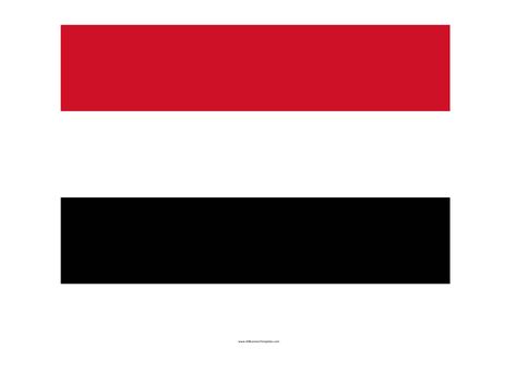 Yemen printable flag - Download this Yemen printable template A4 flag, Yemen map in flag colors, Yemen flag outline. Easy to use in your own designs to make them country specific. Yemen Map, Flag Outline, Yemen Flag, Flag Template, Flag Colors, Yemen, Business Template, Do You Need, Template Printable