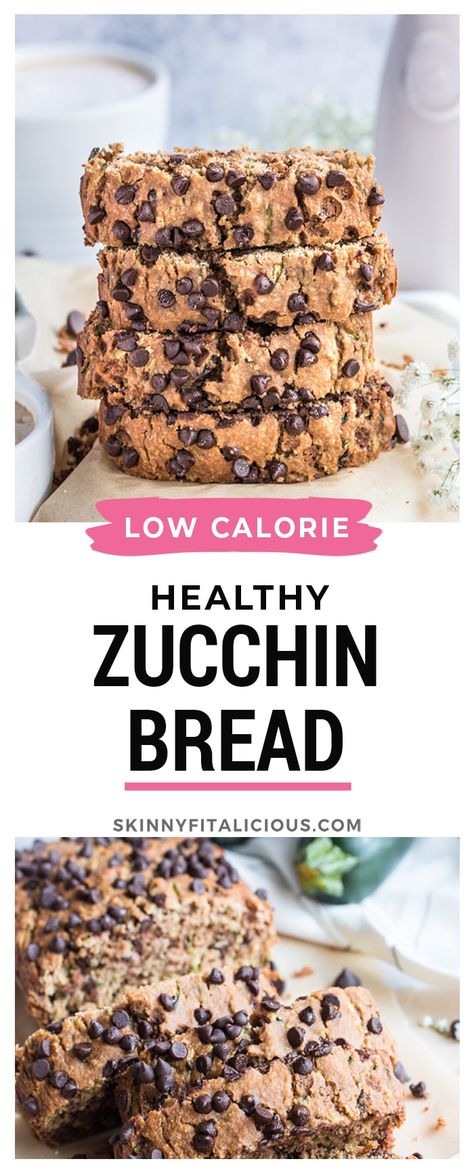 Low Calorie Dessert Bread, Healthy Zucchini Baking, Zucchini Healthy Bread, Low Cal Zucchini Muffins, Macro Friendly Zucchini Bread, Healthy Zucchini Bread Recipes Clean Eating, Zuchinis Recipe Low Calorie, Low Calorie Sweet Bread, Low Calorie Zucchini Desserts