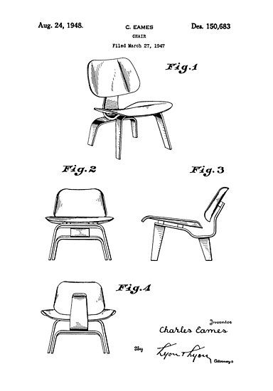 Molded Plywood Chair, Eames Plywood Chair, Eames Lcw, Details Drawing, Face Tats, Chair Drawing, Compact Table And Chairs, Adirondack Chair Plans, Perspective View