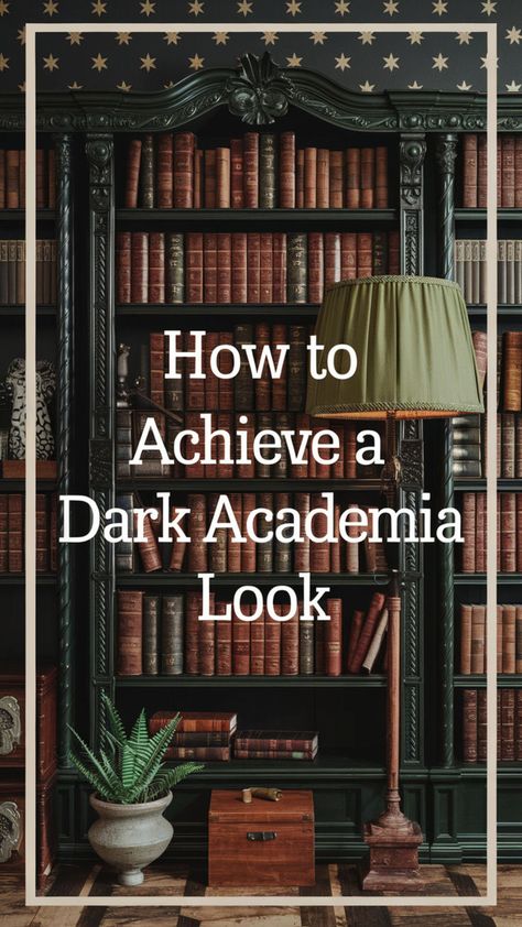 Create a Modern Dark Academia bedroom with deep hues and vintage-inspired furnishings. Pair dark wood tones with elegant textiles and ornate accents. 🪞🕊️📚 A cozy reading nook, moody lighting, and a Dark Academia aesthetic desk will bring it to life. Let your home reflect your love of knowledge and classic style. ✨📚🖤 #DarkAcademiaInteriorDesign #ModernDarkAcademiaBedroom #DarkAcademiaRoomInspiration #DarkAcademiaLivingRoom #DarkAcademiaApartment #MoodyHomeOffice #DarkAcademiaStudyRoom Dark Academia Aesthetic Paint, Dark Academia Bedroom Men, Purple Dark Academia Room, Dark Academia Book Shelf, Reading Nook Dark Academia, Dark Academia Bedroom Ideas For Small Rooms, Medium Academia Aesthetic, Dark Librarian Aesthetic, Contemporary Dark Academia