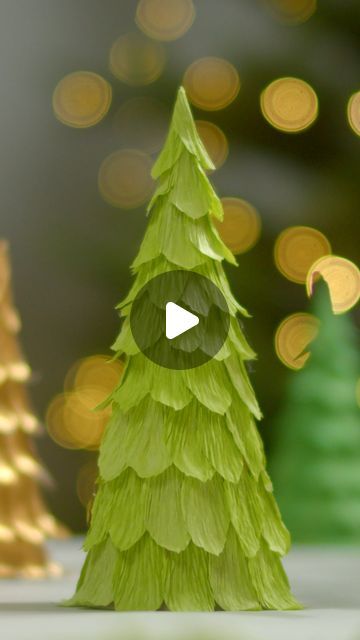 Søstrene Grene on Instagram: "Make your own Christmas trees made of crepe paper and create a lovely Christmas spirit. - #christmas #christmastree #christmasdecoration #grenediy #sostrenegrene" Christmas Crepe Paper Decorations, Crepe Paper Christmas Ornaments, Diy Christmas Decorations Tree, Crepe Paper Christmas Decorations, Christmas Tree Out Of Books, Homemade Christmas Trees, Crepe Paper Christmas Tree, Crepe Paper Art, Craft Christmas Trees