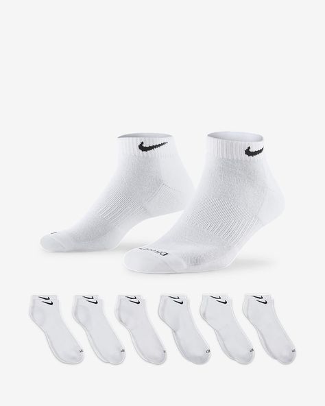 Nike Ankle Socks, Dri Fit Socks, Nike Crew Socks, Nike Short, Sock Game, White Socks, Long Socks, Athletic Socks, White Sock