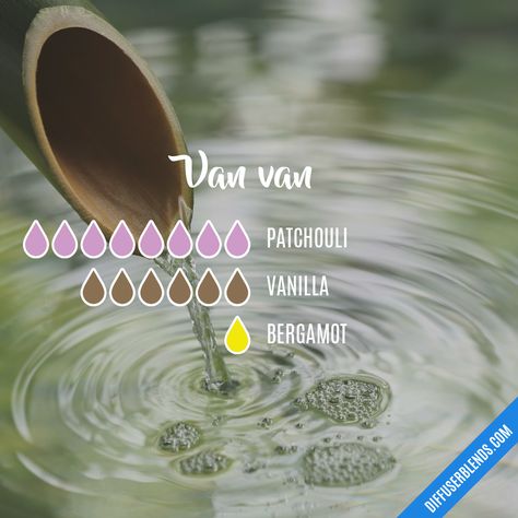 Van van - Essential Oil Diffuser Blend Essential Oil Diffuser Blends Recipes, Essential Oil Diffuser Recipes, Oil Diffuser Recipes, Yl Essential Oils, Essential Oil Blends Recipes, Essential Oil Mixes, Diffuser Blend, Diffuser Recipes, Oil Mix