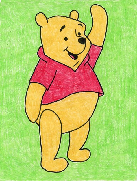 Draw Winnie The Pooh, Cartoon Drawing Ideas, Van Gogh Coloring, Legs Art, Collaborative Mural, Winnie The Pooh Drawing, Artist Van Gogh, Easy Cartoon, Winter Drawings