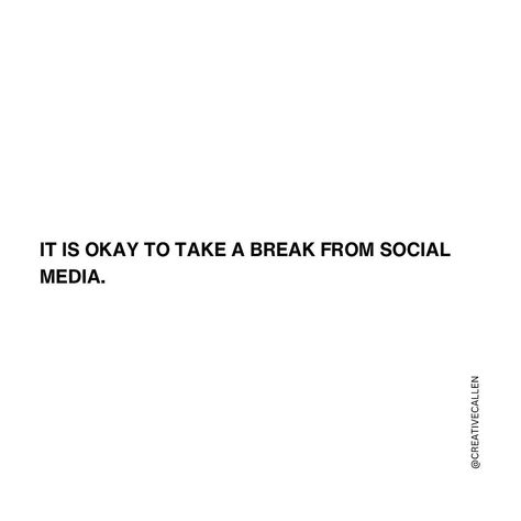 Even as your Social Media Manager, I have days set aside to be away from socials!📱 It is so needed for my creativity and to reset my mind! If you are feeling uninspired or overwhelmed with how to grow/what to post. Take some time away! Immerse yourself back into the present moment in your life. Taking a break will never hurt your consistency as long as you come back! But in order to continue creating that DOPE content you gotta find inspiration in your days, fill your cup and let your c... Good Bye Social Media Quotes, Taking Time Off Social Media Quotes, Take A Break From Social Media, Bye Social Media, Taking A Break From Social Media Quotes, Social Media Break Posts, Break From Social Media Quotes, Need A Break Quotes, Taking A Break Quotes