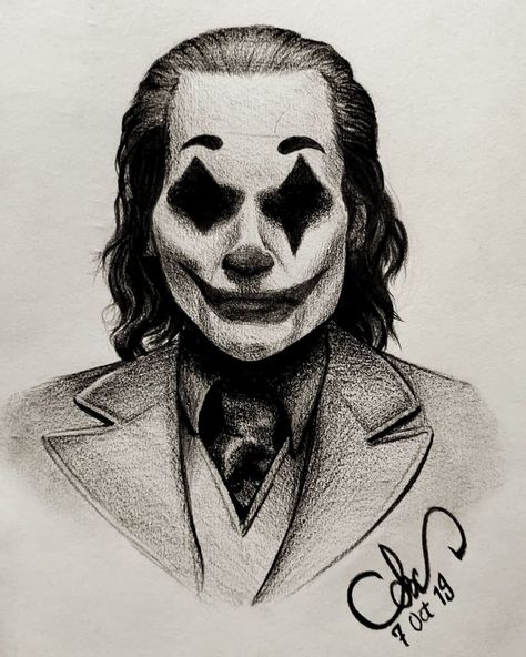 Joker Drawing Easy, Joker Art Drawing, Joker Sketch, Sketch Charcoal, Joker Drawings, Scary Drawings, Horror Drawing, Joker Artwork, Creepy Drawings