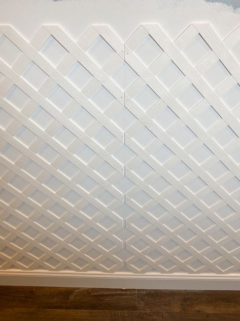 Outdoor Wall Hanging, Ceiling Fretwork, Fretwork Ceiling, Lattice Trim Wall, Indoor Lattice Wall Decor, Lattice Ceiling, Lattice Wall Indoor, Wall Moulding Panels, Vinyl Lattice Panels