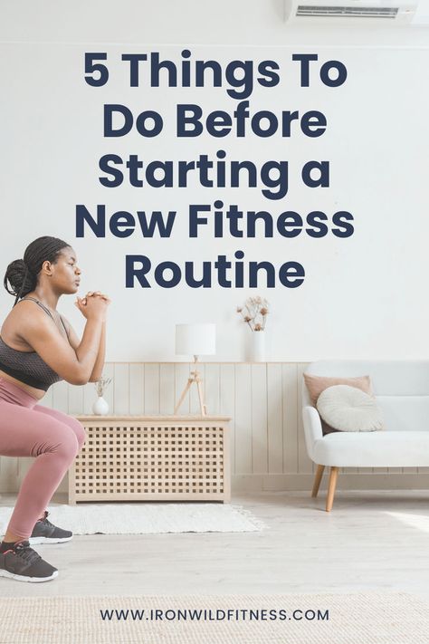 Starting a new fitness routine? Before you jump in, check out these five essential steps to set yourself up for success. From setting realistic goals to creating a schedule that works for you, this guide will help you build a solid foundation and avoid common mistakes. Whether you're just beginning or getting back into it, these tips will make your journey smoother and more rewarding. Save this for when you're ready to kick off your new routine! New To Working Out, How To Start A Workout Routine At Home, How To Start An Exercise Routine, How To Start Working Out, Starting Fitness Journey, Beginning Workout, Creating A Schedule, Easy Home Workouts, New Workout Routine