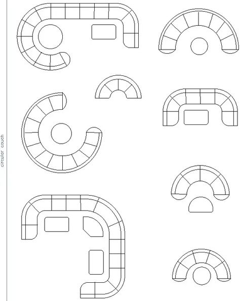 Curve shape sofa 2d blocks autocad file, dwg drawing and cad format - Cadbull Vintage Drawing Room, Minimalist Drawing Room, Sofa Plan, Room Ideas Drawing, Presentation Furniture Design, Drawing Room Concept, Nautical Drawing, 2d Furniture, Bohemian Drawing