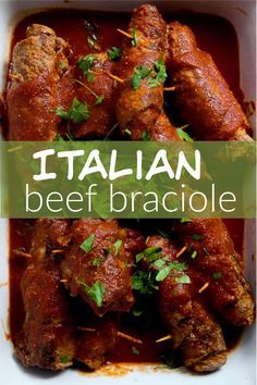 Bracciole Recipe, Italian Beef Braciole, Braciole Recipe Italian, Beef Braciole, Braciole Recipe, Beef Roll, Italian Dinner Recipes, Italian Meats, Italian Beef