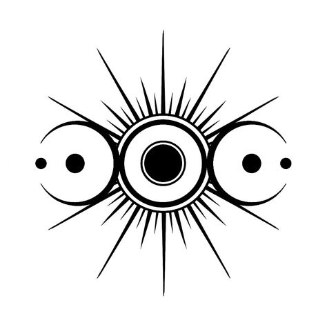 Solar Eclipse Tattoo Design, Total Solar Eclipse Tattoo, Geometric Sun Tattoo, Eclipse Symbol, Solar Eclipse Tattoo, Sun Cycle, Astral Realm, Aham Brahmasmi, Eclipse Tattoo