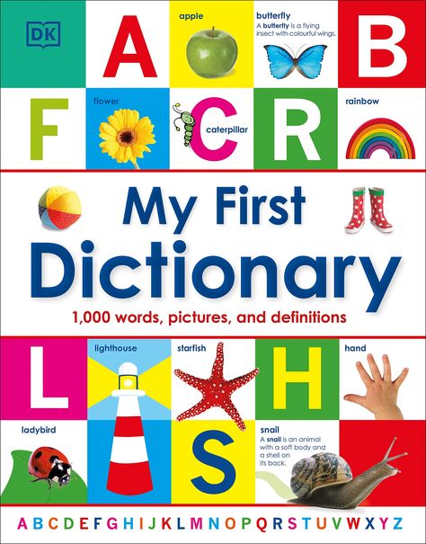 My First Dictionary: 1,000 Words, Pictures and Definitions (My First Reference) : DK: Amazon.de: Books Dictionary Book Cover, Dk Books, Colour Pictures, Picture Clues, Dictionary Book, Picture Dictionary, Kids Library, Early Readers, Reference Book