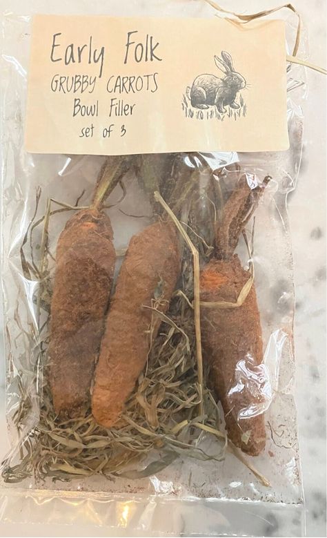 Primitive Farmhouse Grubby Easter Carrots w/ Grass Bowl Filler 3pc Introducing our 3-piece set of hand-grubbed carrots, a charming addition to your home decor. These carrots measure approximately 5 and come with prim grass, making them perfect as bowl fillers. Their rustic appeal and attention to detail add a whimsical touch to any display or centerpiece. Enhance your space with these delightful hand-grubbed carrots and bring a natural and charming element to your home.AS THIS IS A HANDMADE IT Prim Easter Decor, Primitive Easter Crafts, Primitive Spring Decor, Primitive Easter Decor, Tin Punch, Sheep Decor, Primitive Sheep, Easter Craft Decorations, Easter Carrots