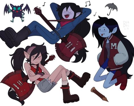 Byubii (@Byubiyubi) / X Marceline Adventure Time, Adveture Time, Marceline And Princess Bubblegum, Marceline And Bubblegum, Adventure Time Characters, Marceline The Vampire Queen, Adventure Time Cartoon, Cartoon Network Shows, Adventure Time Marceline