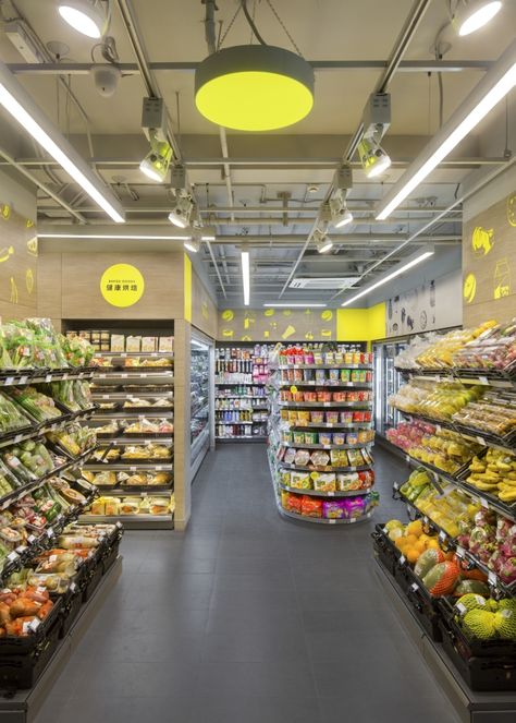 CP Fresh Mart Interior & Brand Design by TRIAD, Shanghai – China » Retail Design Blog Supermarket Design Interior, Market Store, Grocery Store Design, Food Retail, Supermarket Design, Chinese Market, Mini Market, Fruit Shop, Retail Store Design