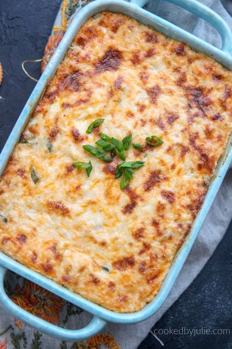 Baked Cheesy Hot Crab Dip - (Video) Cooked by Julie Dip Video, Stomach Rumbling, Lump Crab Meat, Dip Dip, Hot Crab Dip, Spicy Dip, Potluck Ideas, Lump Crab, Quick Food