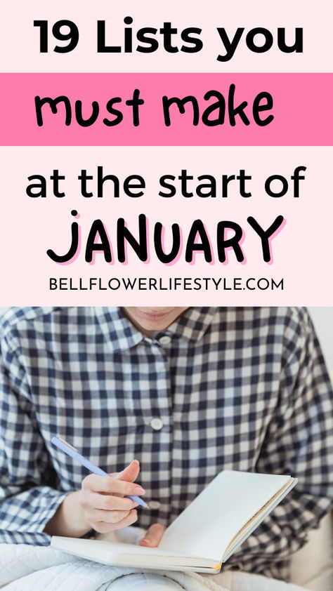 19 lists you must make at the start of January . Monthly Notebook Ideas, Lists To Make At The Beginning Of The Month, Daily List Of Things To Do, Things To Do On January 1st, January To Do List Ideas, How To Write A To Do List, January Life List, Things To Start On January 1st, Lists To Make Ideas