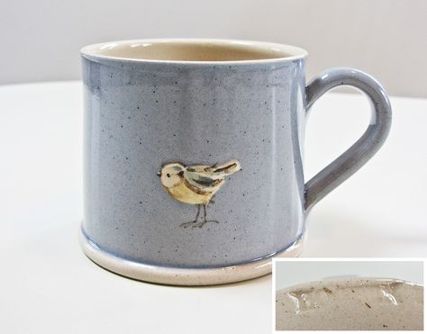 Jane Hogben, Hand Painted Denim, Blue Mug, Pottery Workshop, Ceramics Pottery Art, Painted Denim, Clay Art Projects, Ceramics Ideas Pottery, Ceramic Tableware