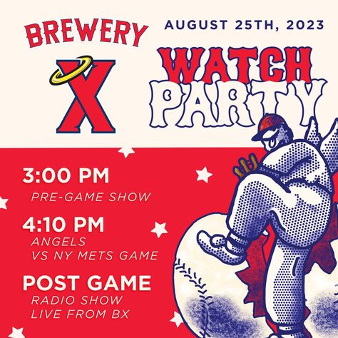 Social Media Graphic Created for Brewery X. Media Management, August 25, Watch Party, Social Media Manager, Social Media, Media, On Instagram, Instagram