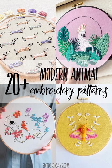 Animal Hand Embroidery, Beading Patterns Free Tutorials, Cross Stitch Patterns Free Disney, Redwork Embroidery Patterns, Animal Embroidery Patterns, Hand Embroidery Patterns Free, Knitting Patterns Free Blanket, Abstract Embroidery, Dishcloth Crochet Pattern