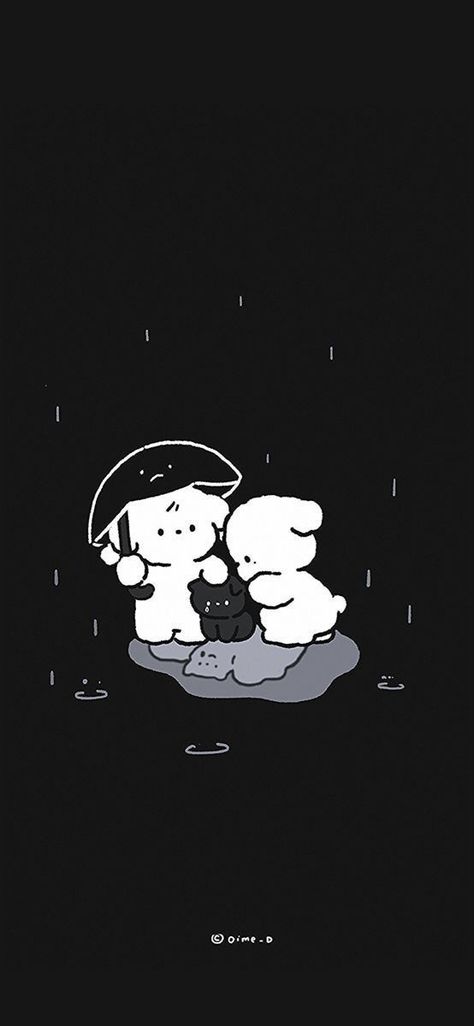 Future Wallpaper, Cocoppa Wallpaper, Cute Black Wallpaper, Iphone Wallpaper Themes, Cute Simple Wallpapers, Cute Doodle Art, Cute Wallpaper For Phone, Bear Wallpaper, Minimalist Wallpaper