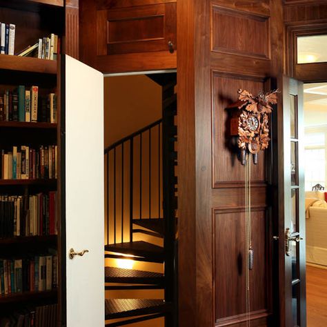 Secret Doorway, Hidden Staircase Ideas, Hidden Stairs, Secret Staircase, Hidden Staircase, Secret Room Under Stairs Hidden Doors, Secret Doors In Houses, Hidden Door Bookcase Secret Passage, Secret Library Room Bookcase Door