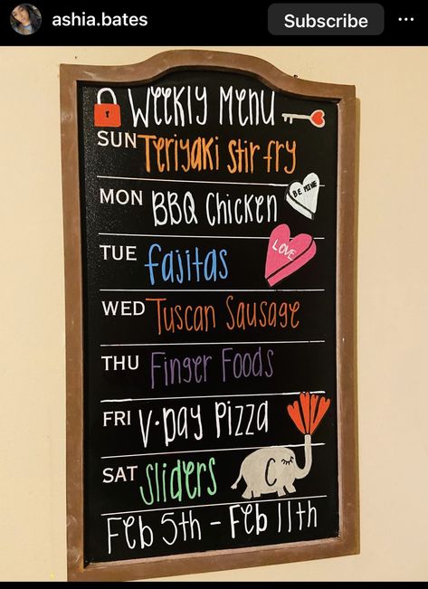 Arts And Crafts For Kids Toddlers, Weekly Menu Boards, Teriyaki Stir Fry, Easy Toddler Meals, Dry Erase Board Calendar, Weekly Dinner, Menu Boards, Easy Toddler, Black Board