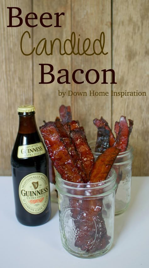 Beer Bacon, Cooking With Beer, Candied Bacon, Beer Party, Pub Food, Tasting Party, Beer Tasting, Beer Recipes, Football Food