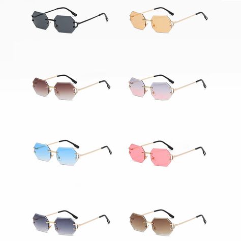 Peekaboo fashion ladies sunglasses rimless octagon uv400 frameless gold metal rectangle glasses for men drop ship hot sale 2022|Women's Sunglasses| - AliExpress Trendy Anti-reflective Square Frame Shield Sunglasses, Trendy Anti-reflective Shield Sunglasses With Square Frame, Octagon Sunglasses, Elegant Square-faced Sunglasses With Gradient Lenses, Anti-reflective Square Frame Plastic Sunglasses, Hot Sale, Mens Glasses, Gold Metal, Sunglasses Women