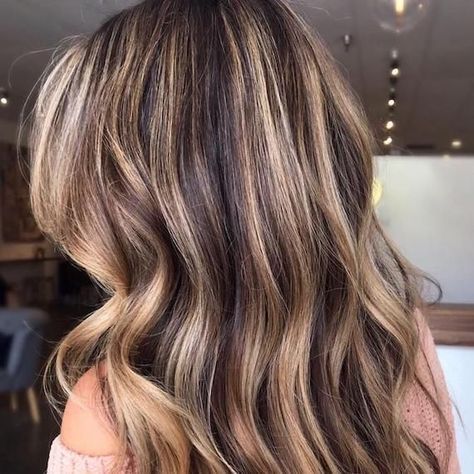 If you aren’t looking for an all-over color switch and you don’t want to take locks lighter, adding a few subtle lowlights can disguise low-level graying while lending a volume boost. Take a look at Kelly Naso's masterpiece. Light Brown Hair Color, Caramel Blonde Hair, Reverse Balayage, Brown Hair Dye, Covering Gray Hair, Brown Hair Color, Hair Color Light Brown, Blending Gray Hair, Hair Cover