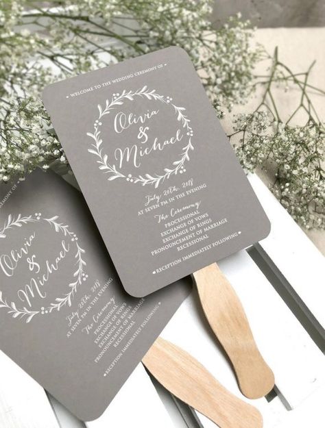 Diy Wedding Program Fans, Summer Wedding Ceremony, Wedding Fan, Wedding Ceremony Ideas, Program Fans, Wedding Program Fans, Nature Inspired Wedding, Light Blue Wedding, Wedding Ceremony Programs