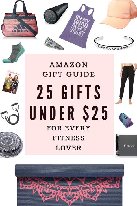 25 stocking stuffers for HER: for mom, for your best friend, for yourself, for anyone you know who's trying to crush workout goals. Most of these products are available on Amazon Prime, all with good reviews! Gifts for the gym, yoga, at-home workouts, and more... Gifts For Gym Lovers Woman, Workout Gift Basket, Fitness Gifts For Women Ideas, Fitness Gift Basket, Gifts For Yoga Lovers, Fitness Gift Guide, Amazon Gift Ideas, Amazon Gift Guide, Amazon Christmas Gifts