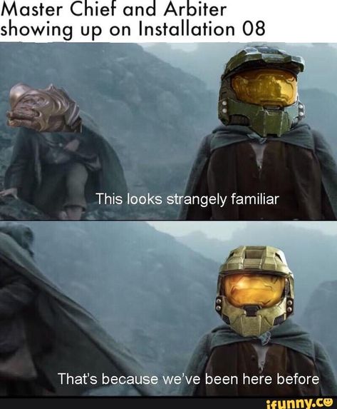 Master Chief X Arbiter, Master Chief And Arbiter, Master Chief Cosplay, Halo Meme, Halo Legends, Halo Funny, Halo Cosplay, Funny Gaming Memes, Halo Series