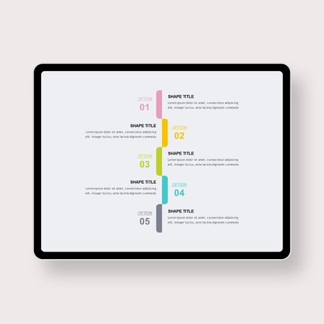 Vertical Color Bar List PowerPoint Templates Graphic Design List Layout, Presentation List Design, List Presentation Design, Vertical Graphic Design, Numbered List Design, Graphic Design List, List Design Layout, Idea For Presentation, List Graphic Design