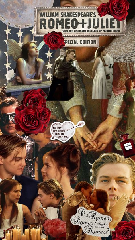 Romeo And Juliet Wallpaper, Juliet Wallpaper, Romeo Juliet 1996, Leonardo Dicaprio 90s, Muse Art, Film Books, Romance Movies, William Shakespeare, Romeo And Juliet