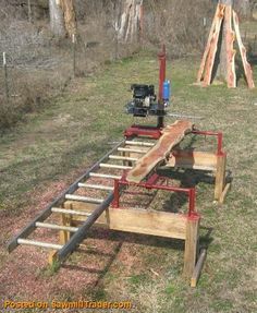 Chainsaw Mill Plans, Portable Saw Mill, Bandsaw Mill, Chainsaw Mill, Lumber Mill, Wood Mill, Fa Fal, Homemade Tools, Wood Tools