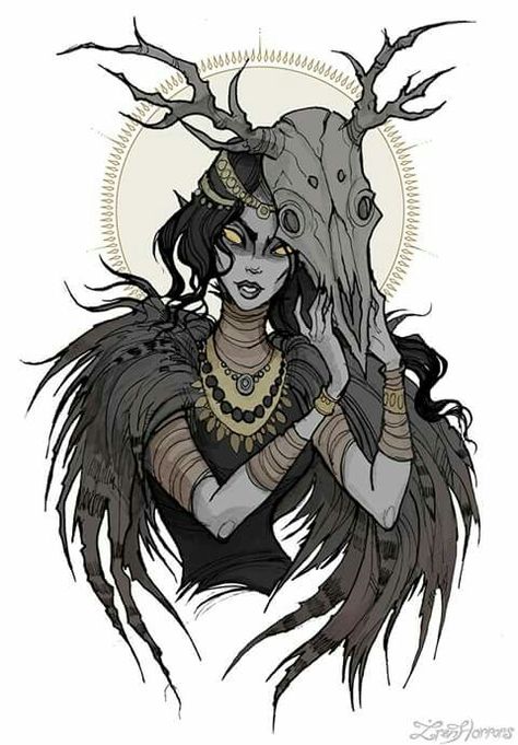 Abigail Larson, Black Owl, Witch Art, Arte Fantasy, Character Portraits, A Drawing, Horror Art, Creature Art, Dark Fantasy Art