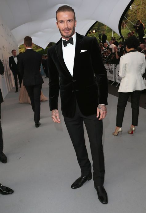 Groom Attire Black, Wedding Suits Men Black, Best Wedding Suits, David Beckham Style, Wedding Tux, Black Tie Attire, Most Stylish Men, Suits Men, Black Tux