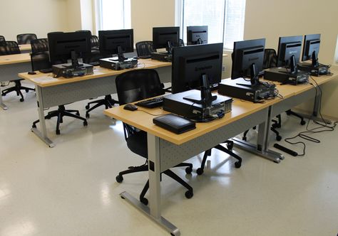 Computer Lab School Computer Lab, School Computers, Computer Lab, Virginia Beach, White Board, Conference Room Table, Virginia, Lab, University