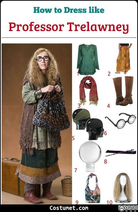 Dress Like Professor Sybill Trelawney (Harry Potter) Costume for Halloween 2019 Harry Potter Dress Up, Professor Trelawney, Sybill Trelawney, Ron E Hermione, Harry Potter Weihnachten, Harry Potter Kostüm, Harry Potter Professors, Harry Potter Halloween Costumes, Harry Potter Dress