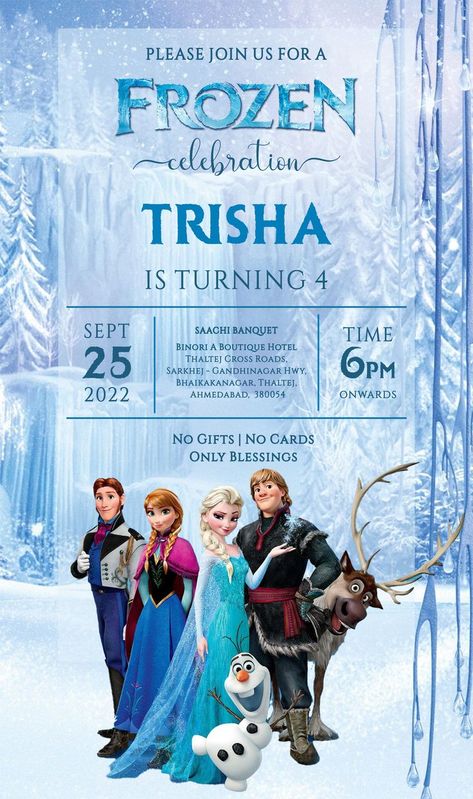 2 Birthday Invitation Template, Frozen Birthday Cards, Frozen Baby Shower, Elsa Birthday Invitations, Frozen Theme Birthday, Frozen 2 Birthday, Frozen Party Invitations, Frozen Birthday Party Invites, Elsa Birthday Party