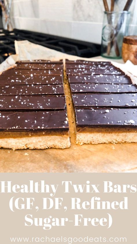 Twix Bars Recipe, Healthy Twix Bars, Gluten Free Twix, Twix Bars, Twix Bar, Too Much Sugar, Eating Too Much, Gf Desserts, Gluten Free Sweets