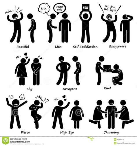 Human Man Character Behaviour Cliparts Icons Man Icon, Stick Figure, Man Character, Human Behavior, English Vocabulary Words, Stick Figures, Body Language, Stock Illustration, Drawing Illustrations