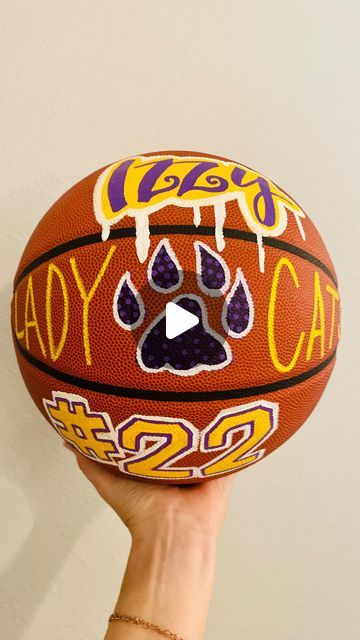 Whitney Belaire on Instagram: "Handpainted basketballs are a great gift idea for your favorite basketball player or coach! Get on the waitlist!   #handpaintedbasketball #basketballgift #coachgift #teamgift #custombasketball" Painted Basketball, Basketball Gift Ideas, Hobby Gifts, Basketball Gifts, Custom Basketball, Basketball Player, Coach Gifts, Team Gifts, Basketball Players